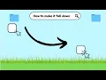 How to make Gravity Falling In scratch Into Touching Ground