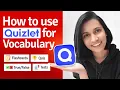 How to use Quizlet app for vocabulary KKS