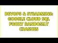 DevOps SysAdmins Google Cloud SQL proxy randomly crashes