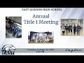 EJHS Title 1 Meeting October 2024