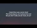 Hallelujah - Alexandra Burke (Lyrics)