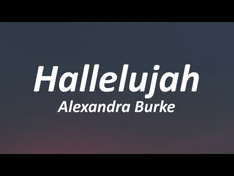 Download MP3 Hallelujah - Alexandra Burke (Lyrics)