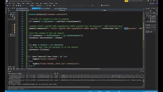 DB107 - VB NET SQL Injection Example