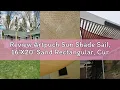 Review Artpuch Sun Shade Sail 16 X20 Sand Rectangular Curved Edged Commercial Grade 185GSM Permea