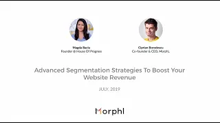 Use the Segmentation Framework to boost ROI for AI projects MorphL Webinar