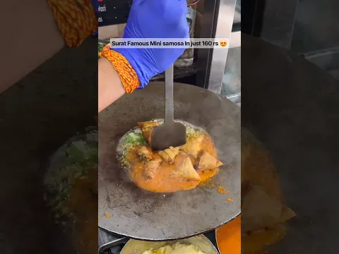 Surat Famous Mini samosa In just 160 rs 😍 #shorts #youtubeshorts #shortvideo