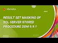 Result Set Masking of SQL Server Stored Procedure using DDM 9 9 1