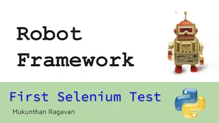 Automate with Robot Framework - First Selenium Test
