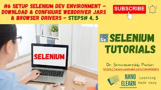 - Selenium WebDriver-Set up Selenium Dev Env Download Configure WebDriver Jars Browser Drivers