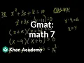 GMAT Math 7 Problem solving GMAT Khan Academy
