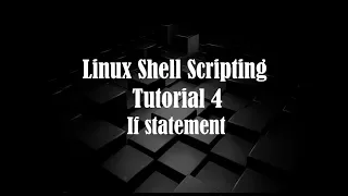 Linux Bash scripting tutorial 4 if statement if loop by learn and code