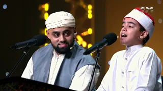 محمد القلاجي مع القارئ البريطاني محمد أيوب عاصف في دولة التلاوة أكبر برنامج لاكتشاف المواهب القرآنية 