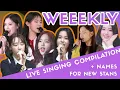 [WEEEKLY/ALL MEMBERS] LIVE VOCALS, HARMONIZING, BELTING, REAL VOICE, SINGING COMPILATION (+ names)