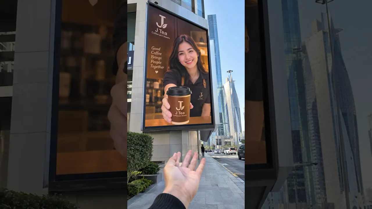 J Tea Barista Billboard | Haus of Jarven Studio
