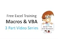 Excel Macros And Vba Free Training Series