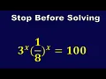 Can You Solve This Exponential Equation 3 x x 100 Find x Using Exponent Rules