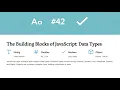 JavaScript Data Types Functions Logic 2025 Part 2 JS Building Blocks Explained