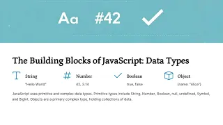JavaScript Data Types Functions Logic 2025 Part 2 JS Building Blocks Explained