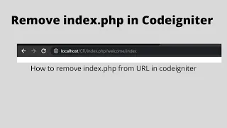 How to Remove index php From URL using htaccess file in Codeigniter