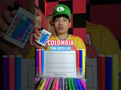 PINTANDO LA BANDERA DE COLOMBIA CON LUCES LED