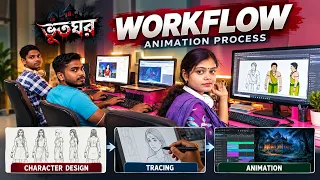 Work Flow | 2D Animated Character | Bhoot Ghor