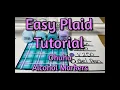Easy Plaid Pattern Tutorial using VLColors