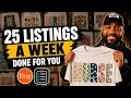 25 Custom Etsy Listings A Week Done For You in 2026