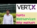 Vertx Web services http methods