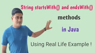 Java String startsWith and endsWith Methods With Examples