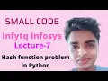 Hash function infytq Infosys placement question - smallcode