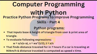 Python Programming Language Course - Practice Python Programs to improve Programming Skills