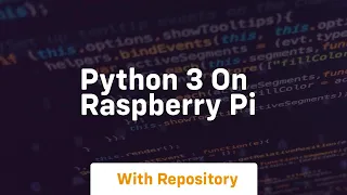 python 3 on raspberry pi