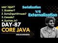 core java day - 87 Serialization Externalization