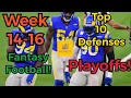Top 10 Defenses In Your Fantasy Football Playoffs