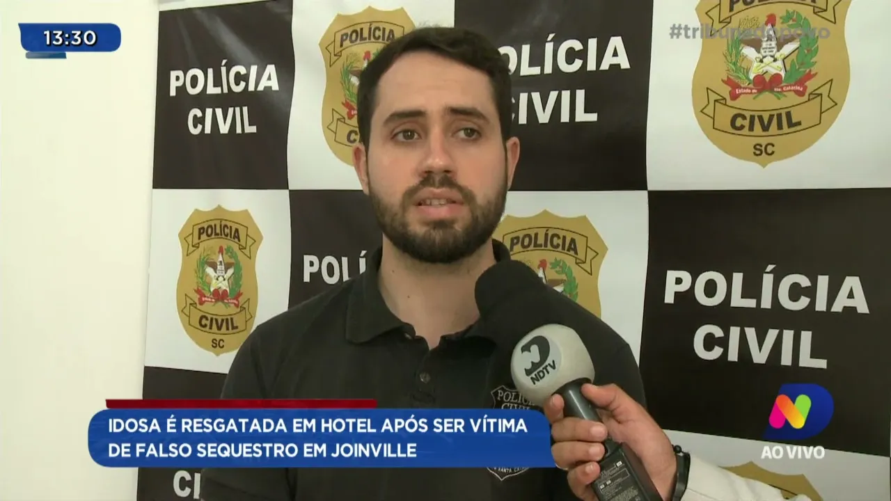 Idosa é resgatada em hotel após ser vítima de falso sequestro em Joinville