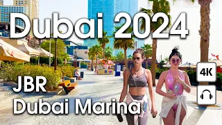 Dubai Wonderful JBR Dubai Marina 4K Walking Tour 
