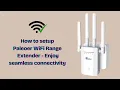 How to setup Paleoer WiFi Range Extender using WPS Method Paleoer WiFi Range Extender setup