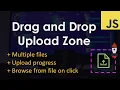 Drag and Drop File Upload Zone JavaScript Tutorial