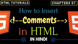 HTML Comments Tags Comments in HTML HTML Comment in Hindi HTML Tutorials