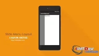 Xamarin Android Tutorial - Slide Menu Layout