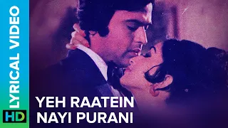 yeh raatein nayi purani lyrical video lata mangeshkar rajesh roshan anand bakshi julie movie