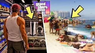 قراند 6 : أخيرا شاهدنا الشاطئ ومحل خاص ببيع الألعاب | GTA VI Beach & Games Store