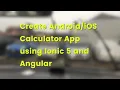 Ionic 5 Tutorial Create Ionic Calculator App Angular
