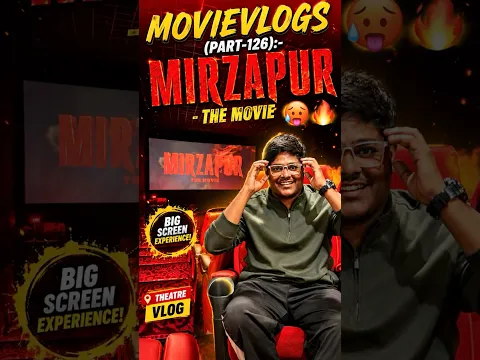 Movievlogs(Part-126):- Mirzapur - The Movie 🥵🔥 #telugu #mirzapur #mirzapurreview #teluguvlogs