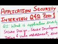 Application Security Interview Questions And Answers Part 1 App Sec AppSec Cyber Security