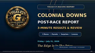 Colonial Downs 0731 Post Race Results Review