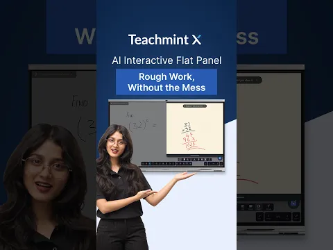 Teachmint X Best Interactive Flat Panel for Education | Rough Screen Feature