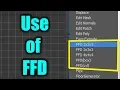 What use of FFD modifier in 3DsMax