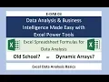 E-DAB 03 Excel Spreadsheet Formulas Old School Or Dynamic Arrays
