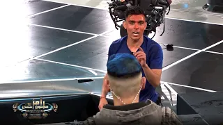 رد فعل أشرف بن شرقي ومحاولة ضرب رامز جلال في رامز مجنون رسمي دندنها